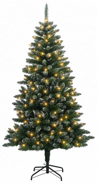 Műanyag Hajtogatós Karácsonyfa 150 cm 150 LED Meleg fehér