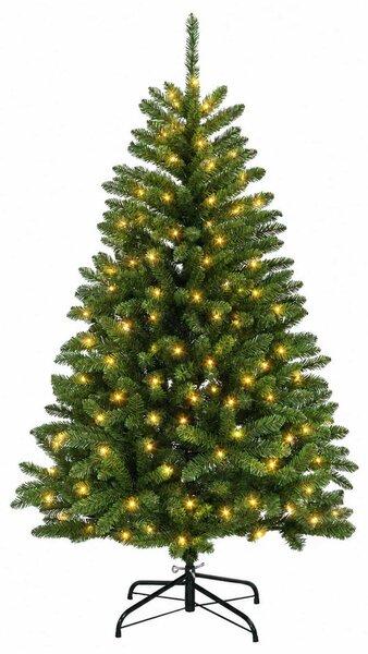 Műanyag Hajtogatós Karácsonyfa 120 cm 150 LED Meleg fehér