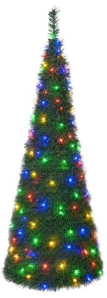 Pop-up LED-es karácsonyfa 210 cm 200 LED PVC Zöld
