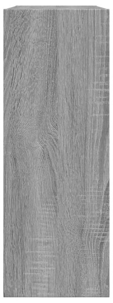 Szürke sonoma színű szerelt fa cipőszekrény 80 x 21 x 57 cm