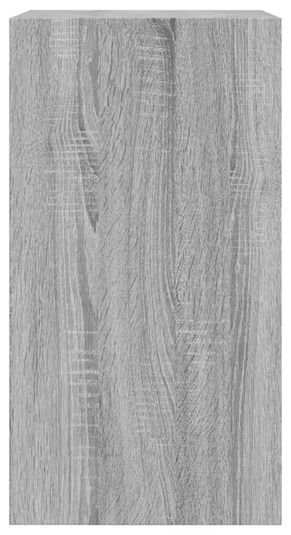 Szürke sonoma színű szerelt fa cipőszekrény 60 x 34 x 63,5 cm