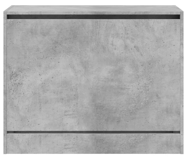 Betonszürke szerelt fa cipőszekrény 80 x 34 x 63 cm