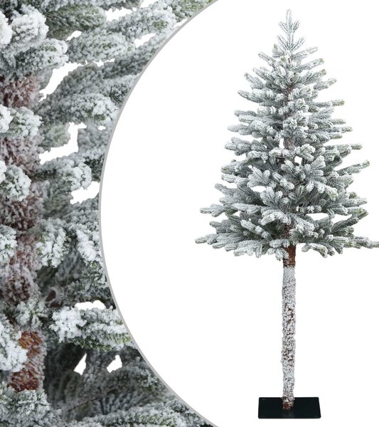 Műanyag Hajtogatós Karácsonyfa 120 cm PVC és fém Zöld és fehér