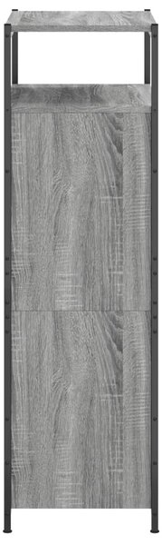 Szürke sonoma színű szerelt fa cipőszekrény 60x34x112 cm