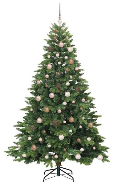 Mű karácsonyfa 300 LED-del állvánnyal Zöld 210 cm PE és PVC
