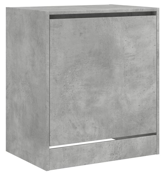 Betonszürke szerelt fa cipőszekrény 60 x 42 x 69 cm