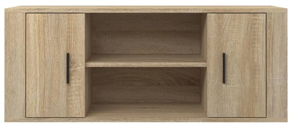 Sonoma tölgyszínű szerelt fa TV-szekrény 100 x 35 x 40 cm