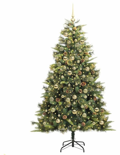 Műanyag Hajtogatós Karácsonyfa Tojásokkal Zöld 180 cm