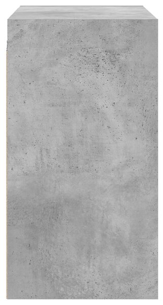 Betonszürke faliszekrény üvegajtókkal 68 x 37 x 68,5 cm