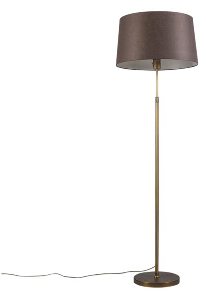 Állólámpa bronz barna árnyékolóval 45 cm állítható - Parte