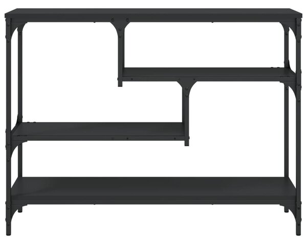 Fekete szerelt fa tálalóasztal 100x30x75 cm