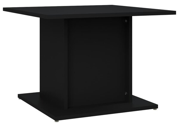 Fekete szerelt fa dohányzóasztal 55,5x55,5x40 cm