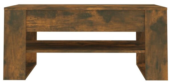Füstös tölgy színű szerelt fa dohányzóasztal 102 x 55 x 45 cm