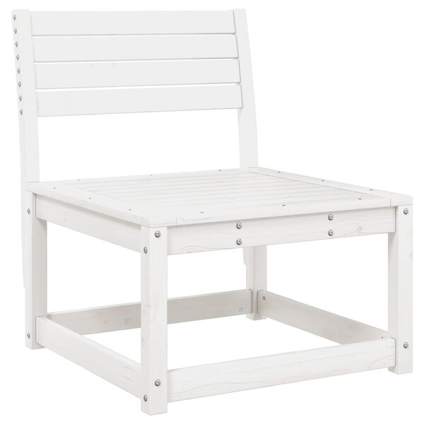 5 részes fehér tömör fenyőfa kerti ülőgarnitúra