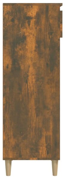 Füstös tölgy színű szerelt fa cipősszekrény 40x36x105 cm