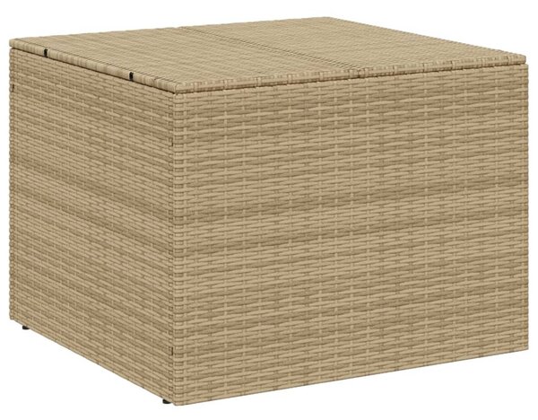 Vegyes bézs polyrattan kerti tárolóláda 291 L