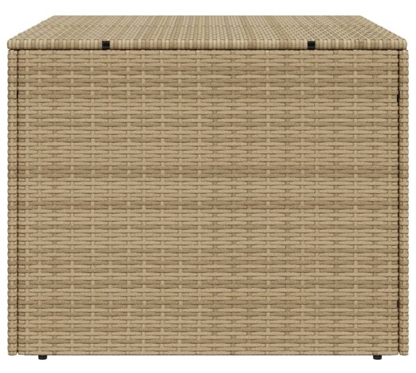 Vegyes bézs polyrattan kerti tárolóláda 291 L