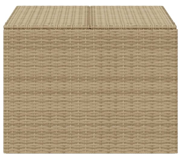 Vegyes bézs polyrattan kerti tárolóláda 291 L