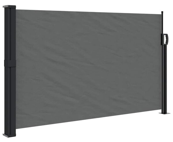 Antracitszürke behúzható oldalsó napellenző 117 x 300 cm