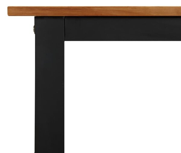Tömör akácfa kerti asztal U-alakú lábakkal 200 x 90 x 75 cm