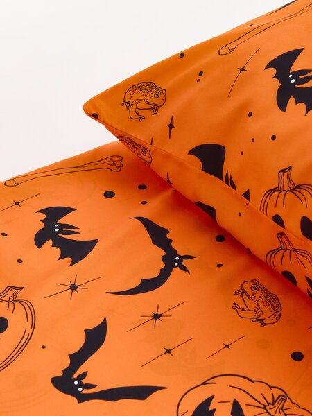 Sinsay - Halloween mintás ágynemű szett - narancs