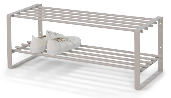 Szürkésbarna fém cipőtartó 70x29x27 cm Rex – Spinder Design