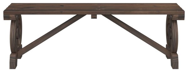 Tömör fenyőfa kerti pad 115 cm