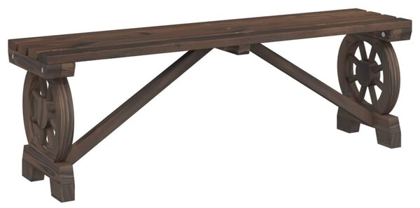 Tömör fenyőfa kerti pad 115 cm
