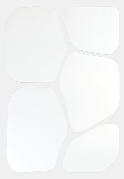 Sinsay - Szabálytalan formájú tükrök készlete 5 pack - clear