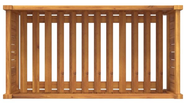 VidaXL tömör akácfa kerti virágtartó béléssel 80 x 42 x 40 cm