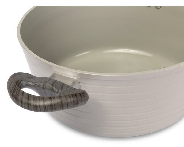 Lamart LT1268 Casserole fedővel, csíkos, átmérő 24cm