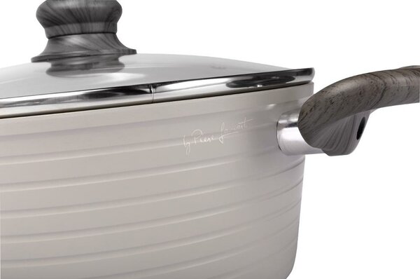 Lamart LT1268 Casserole fedővel, csíkos, átmérő 24cm