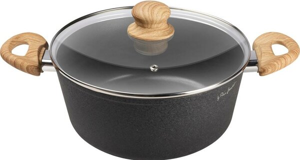 Lamart LT1247 lábas fedővel Natur, 24 cm átmérővel