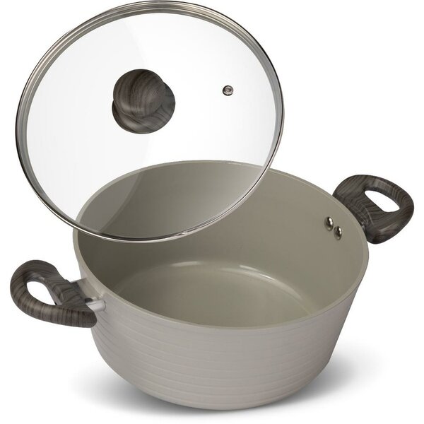 Lamart LT1268 Casserole fedővel, csíkos, átmérő 24cm