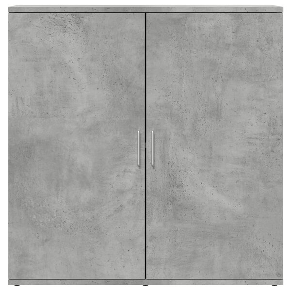 Betonszürke szerelt fa tálalószekrény 79 x 38 x 80 cm