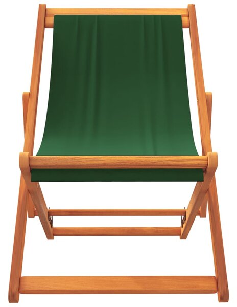 2 db összecsukható zöld szövet strandszék