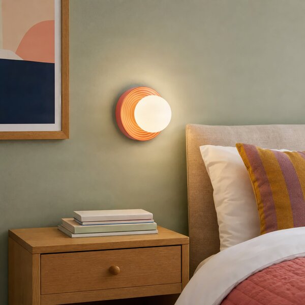 Fali Lámpa Lindby, Harriet, dimmable, Narancs, Nappali, Kerámia, Modern