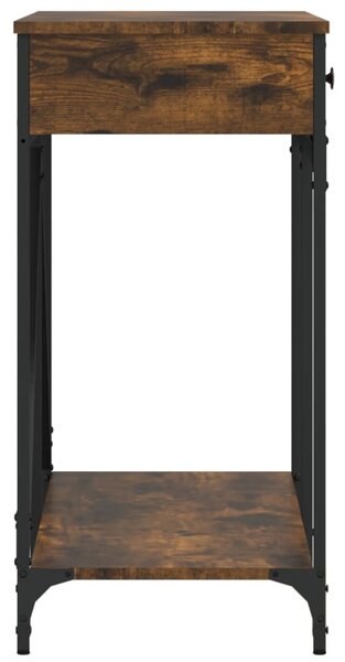 Füstös tölgy színű szerelt fa tálalóasztal 100 x 39 x 78,5 cm