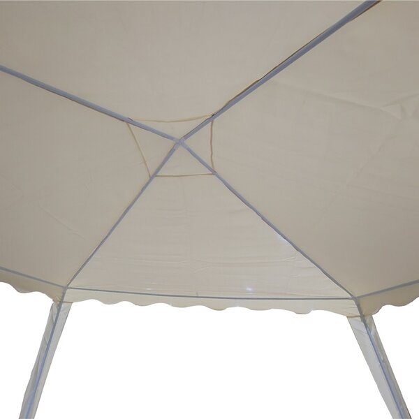 Kerti pavilon, Gazebo, bézs, 300x300x250 cm