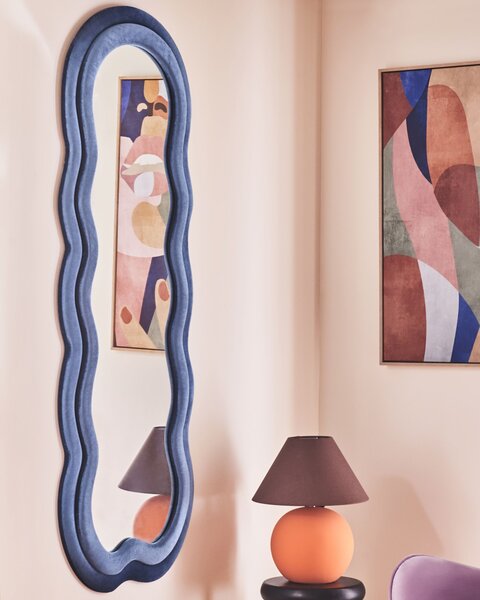 Falitükör LACS 57 cm 160 cm Bársony Kék