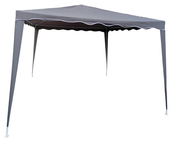 Kerti pavilon, Gazebo, sötétszürke, 300x300x250 cm