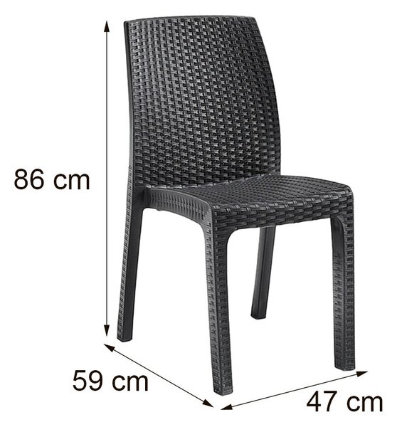 Hellda 6+1 kerti bútor garnitúra szett