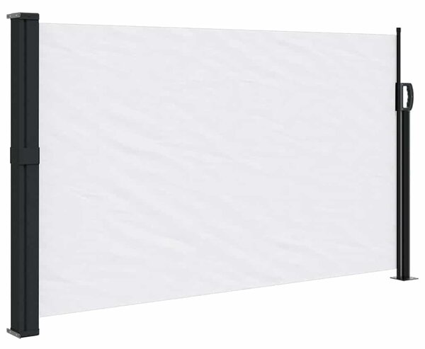 Fehér behúzható oldalsó napellenző 120 x 500 cm