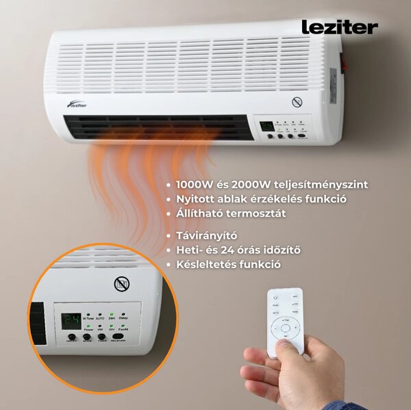 Thira elektromos fali fűtőtest 1000W/2000W