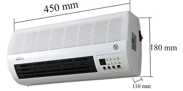 Thira elektromos fali fűtőtest 1000W/2000W