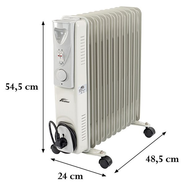 Norde 11 tagos olajradiátor 1000W/1500W/2500W