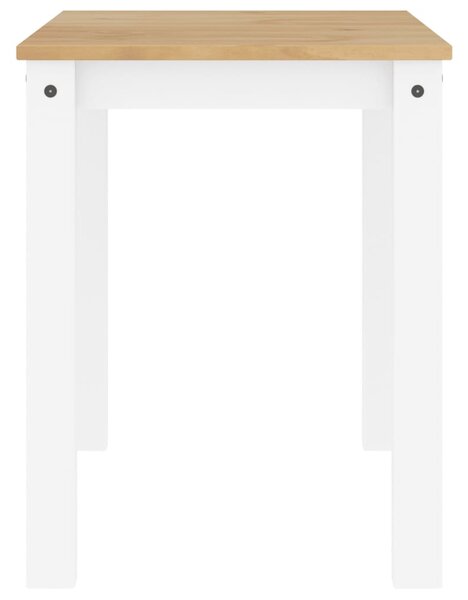 PANAMA fehér tömör fenyőfa ebédlőasztal 112 x 60 x 75 cm