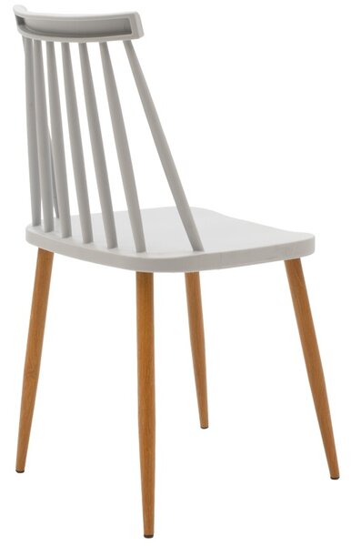 Set masa si scaune dining, 5 buc, Aurora Natali, Alb, 120x80x76 cm