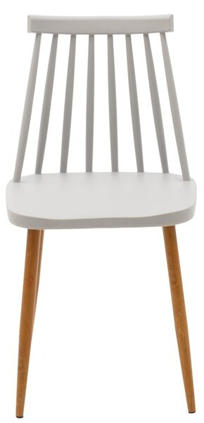 Set masa si scaune dining, 5 buc, Aurora Natali, Alb, 120x80x76 cm