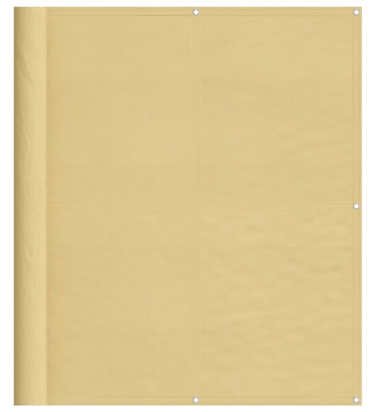 Homokszínű 100% oxford poliészter erkélyparaván 120 x 400 cm